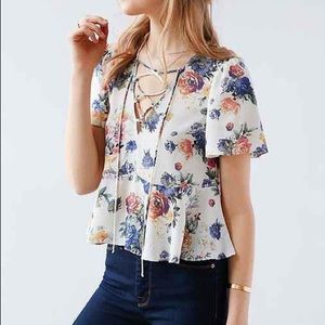 Kimchi Blue Floral Blouse